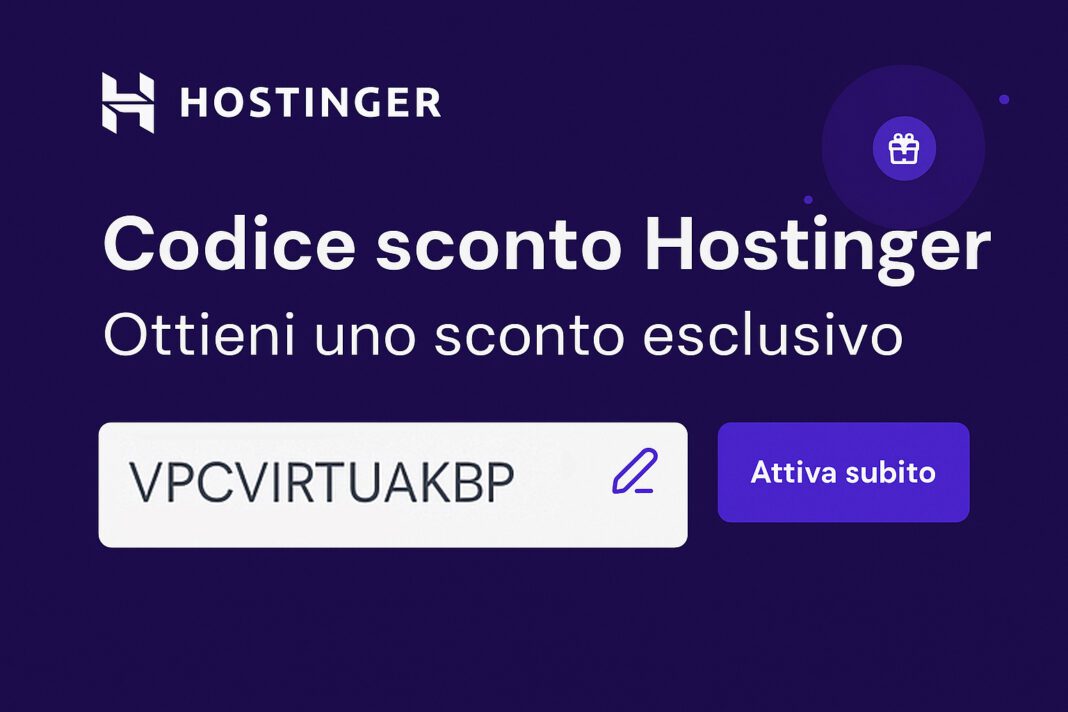 codice sconto hostinger