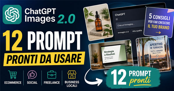 12 prompt per guadagnare online chat gpt images 2.0