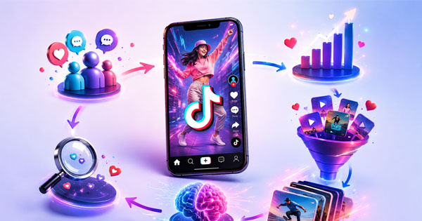 come funziona l'algoritmo di tik tok